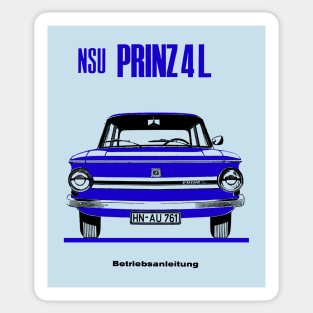 NSU PRINZ 4L - owners handbook Sticker